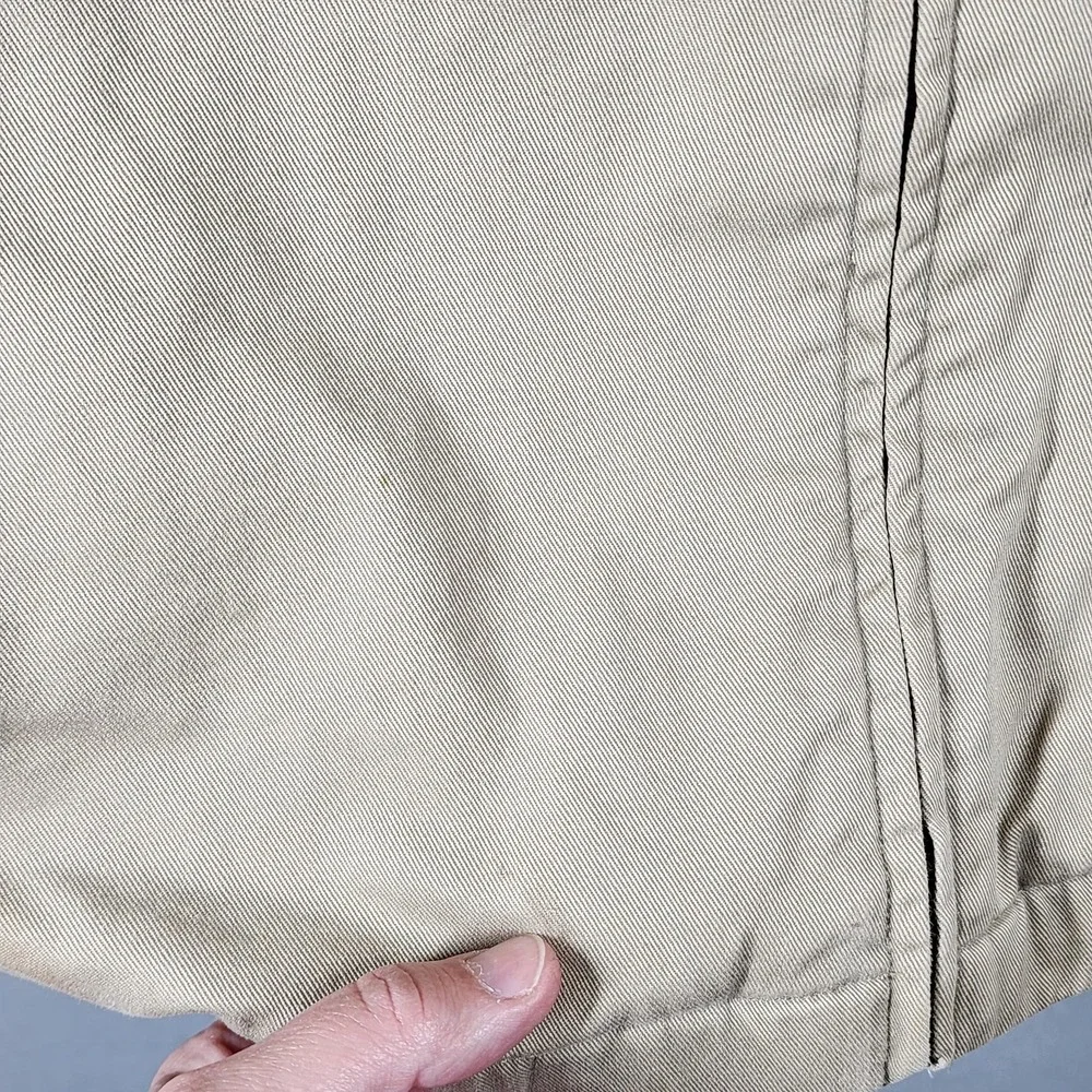 Vintage‎ Polo Ralph Lauren Harrington Jacket Mens 3X Khaki Plaid Lined Coat Y2K